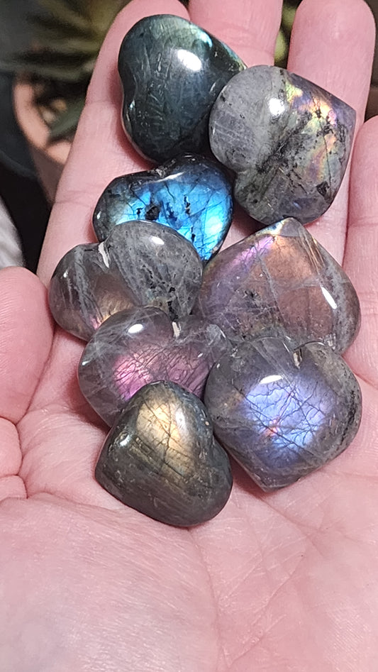 Mini Labradorite Heart