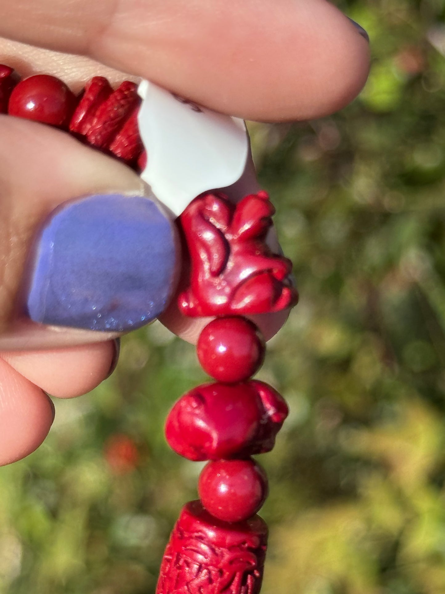 Zodiac cinnabar bracelet