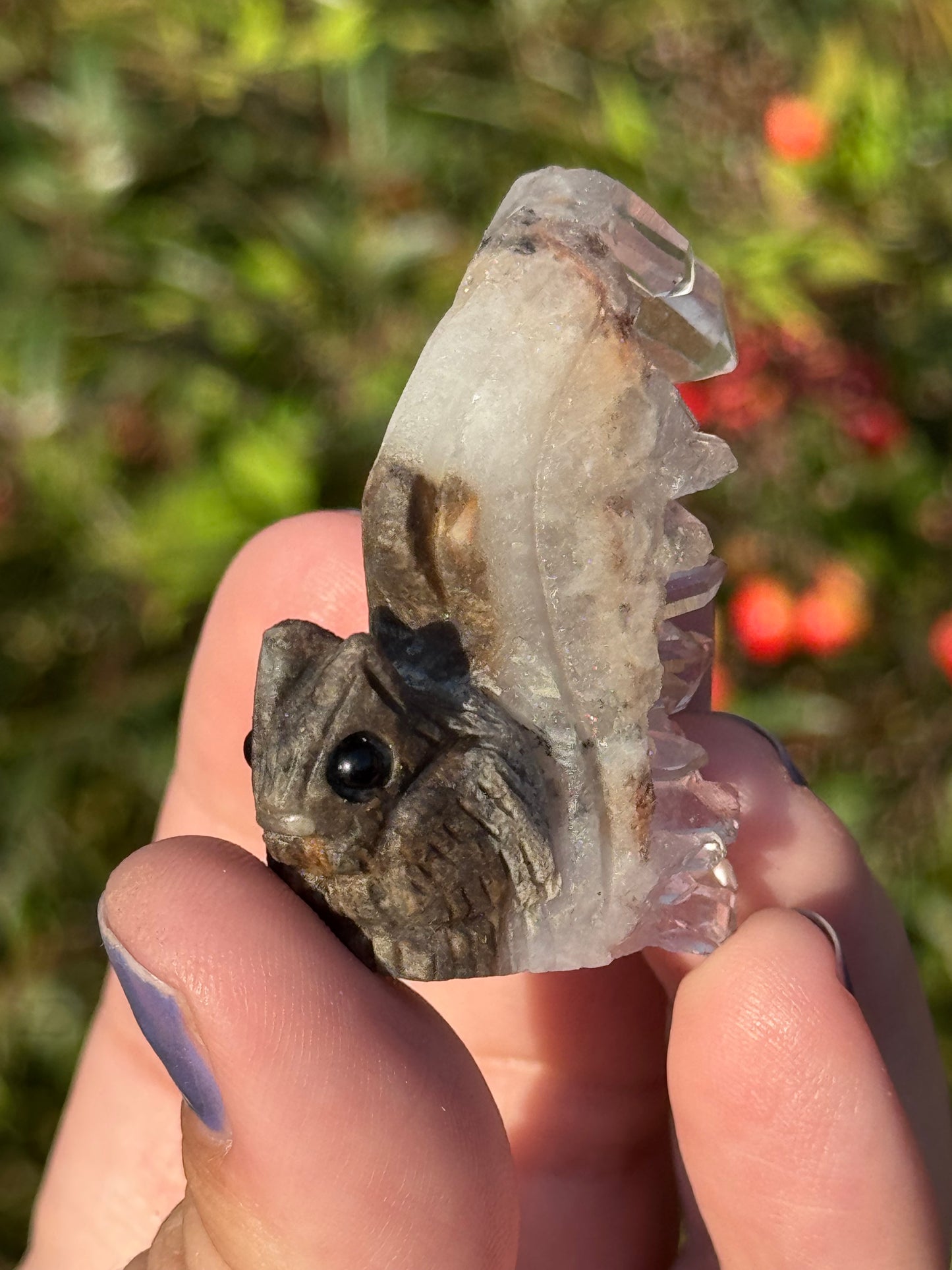 Quartz cluster squirrel ￼