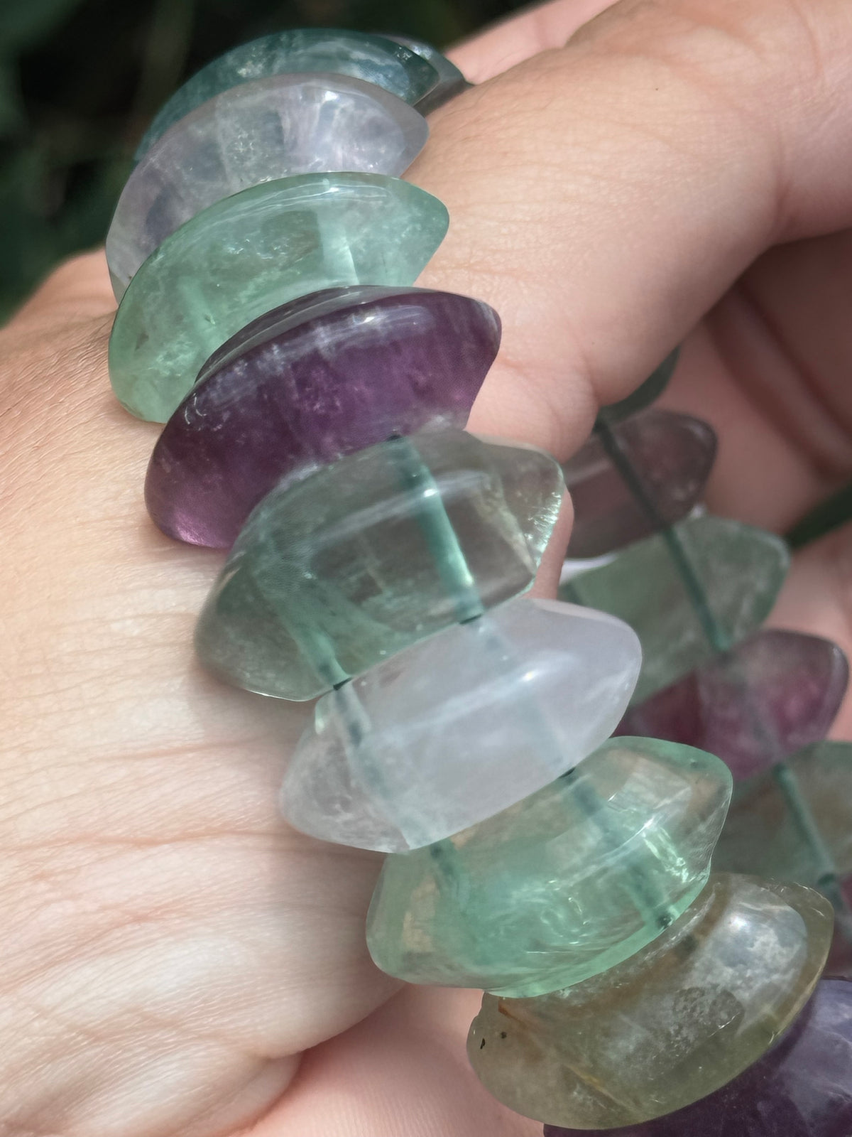 Fluorite soft bangle