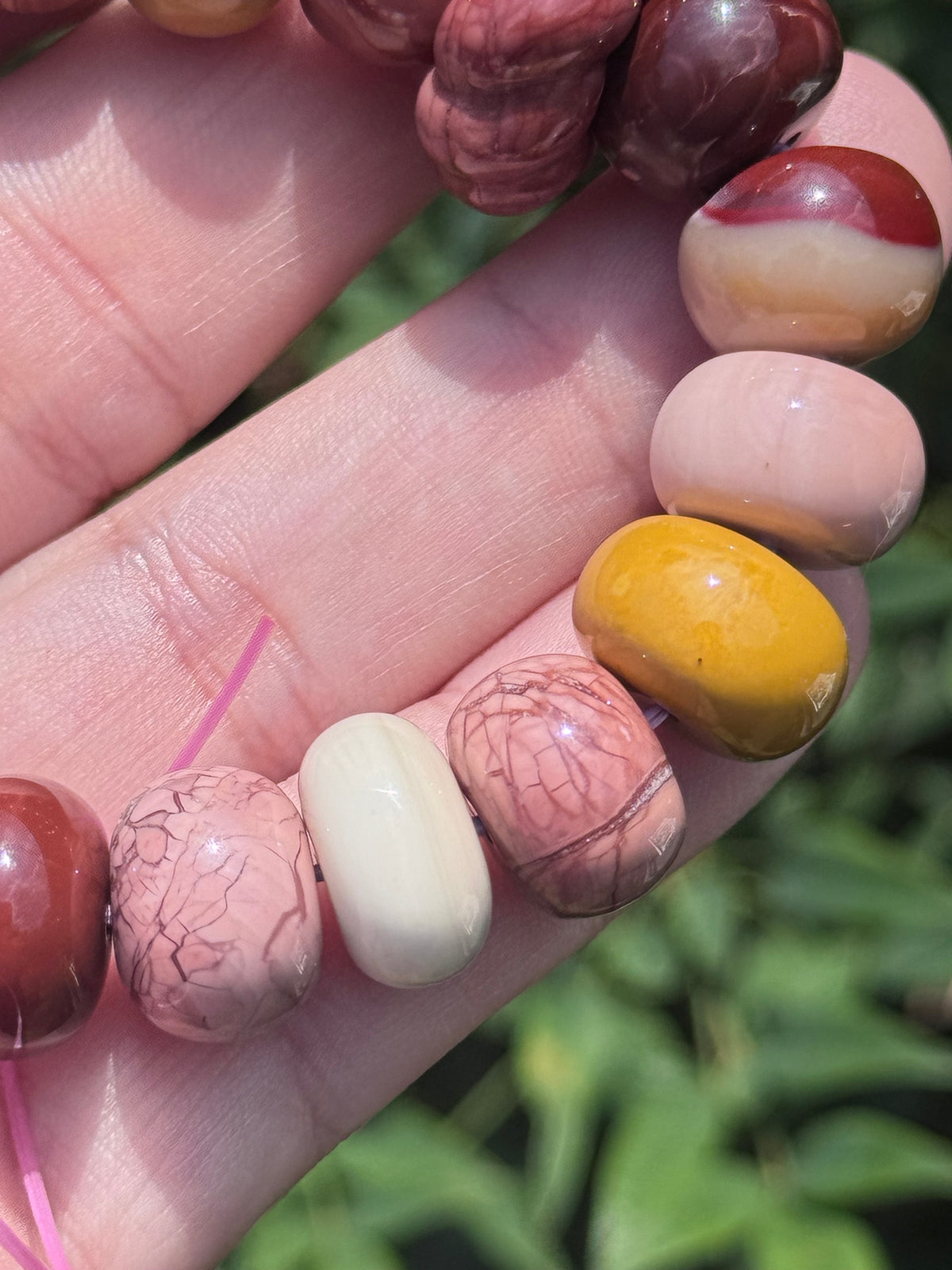 Alashan agate bracelet