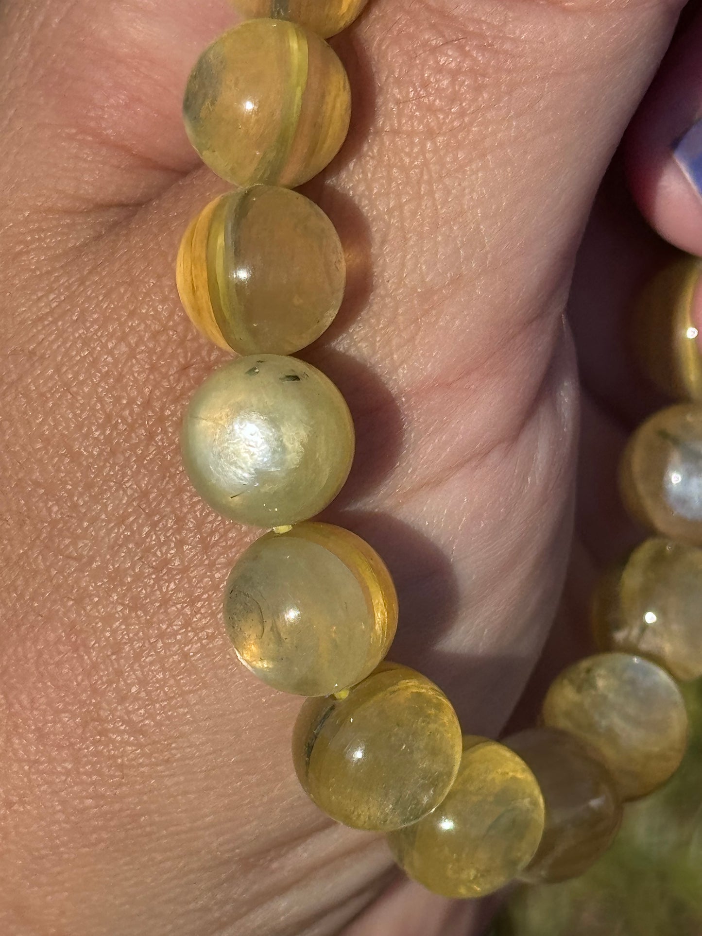 Golden mica bracelet