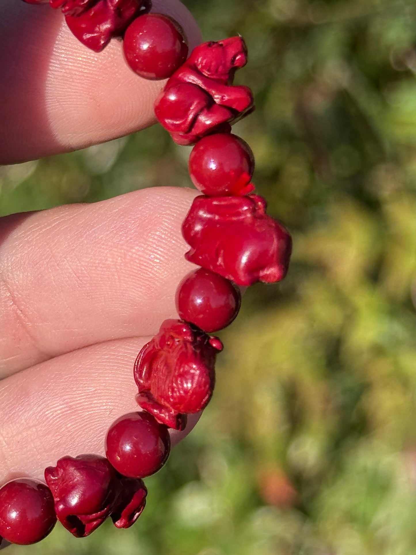 Zodiac cinnabar bracelet