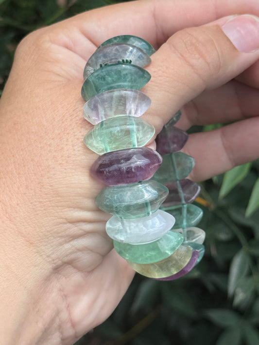 Fluorite soft bangle