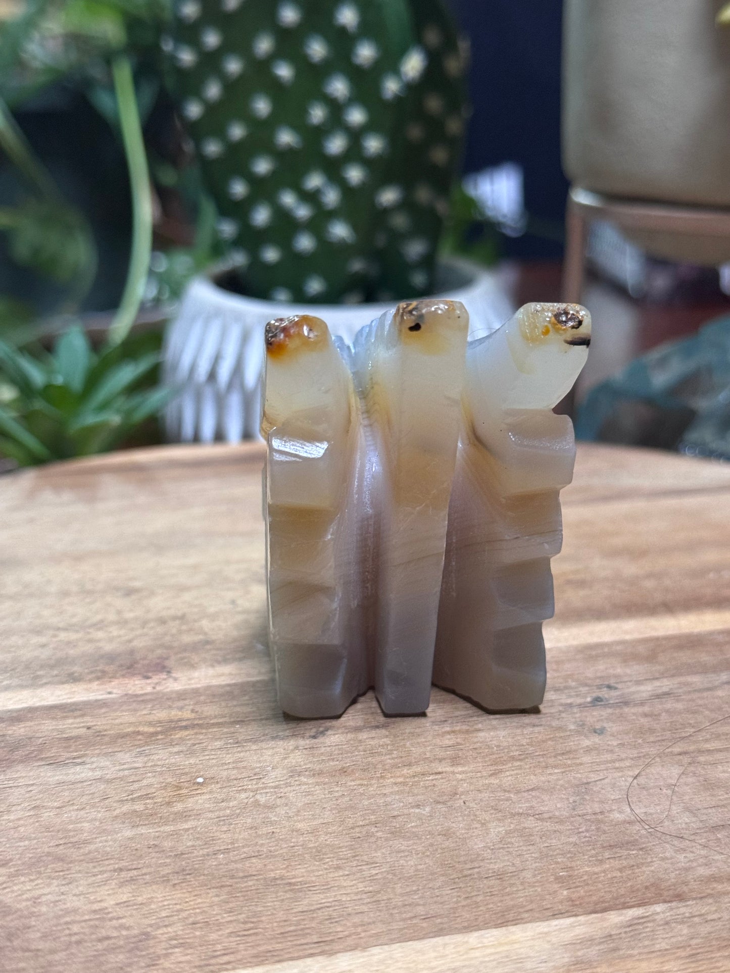 Agate dragon head