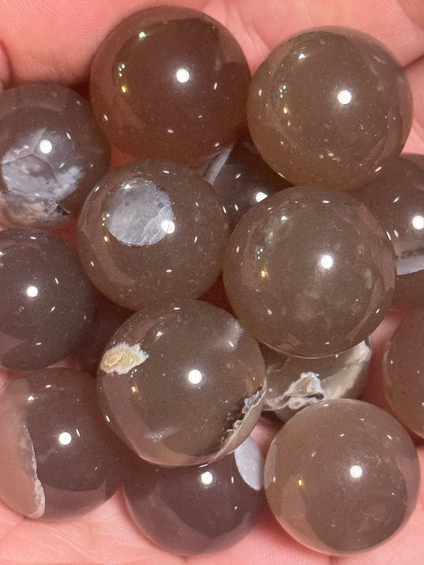 Mini Volcano agate sphere