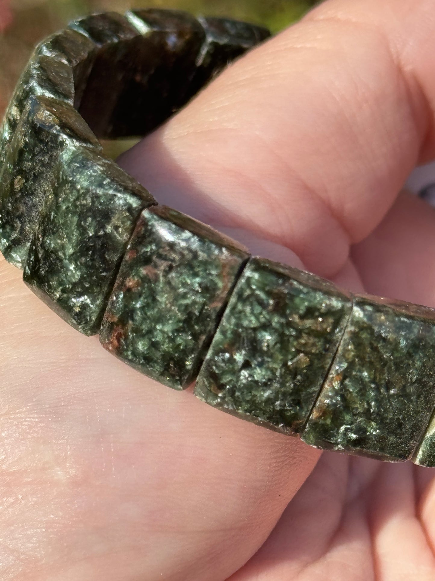 Seraphinite soft bangle