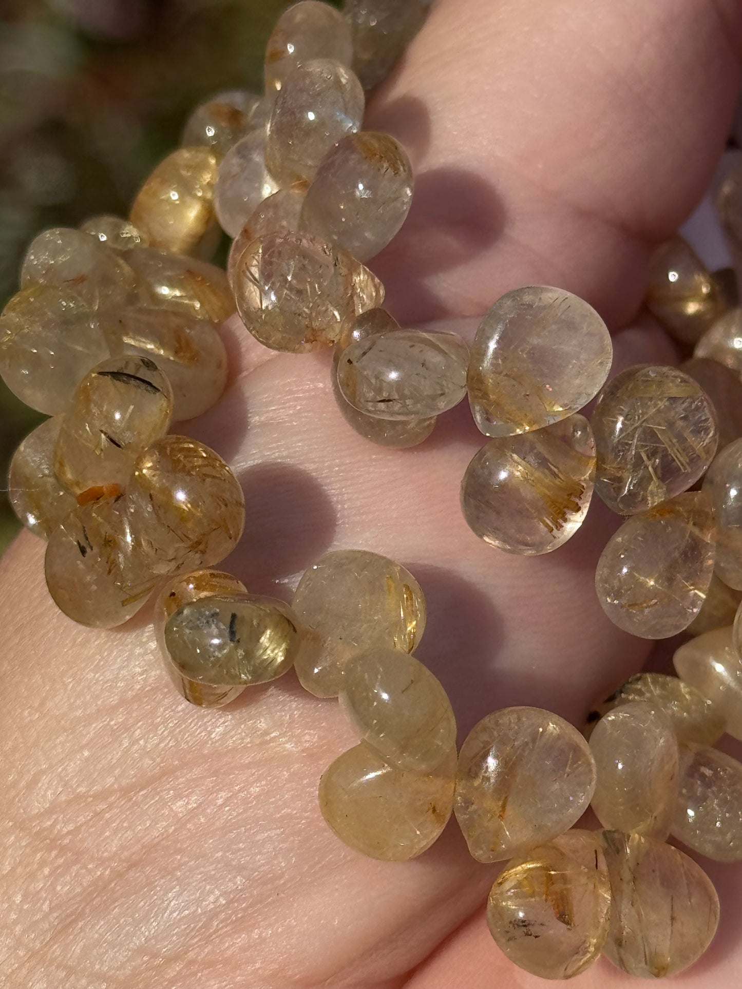 Golden rutile bracelet