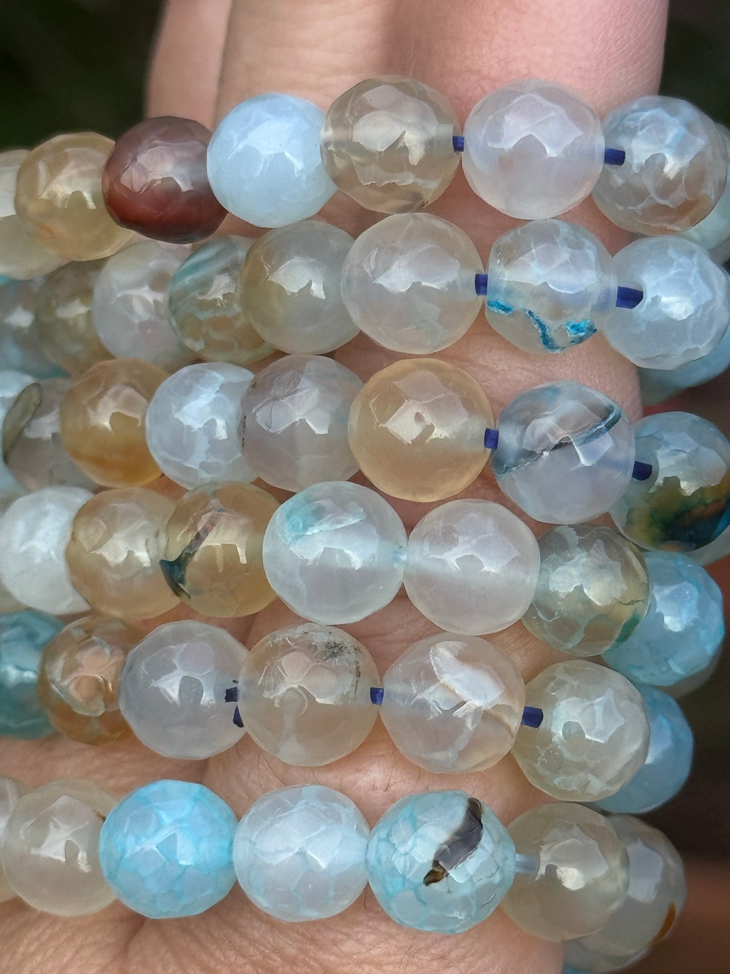Blue agate bracelet