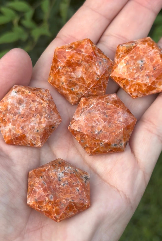 Mini hexagon sunstone
