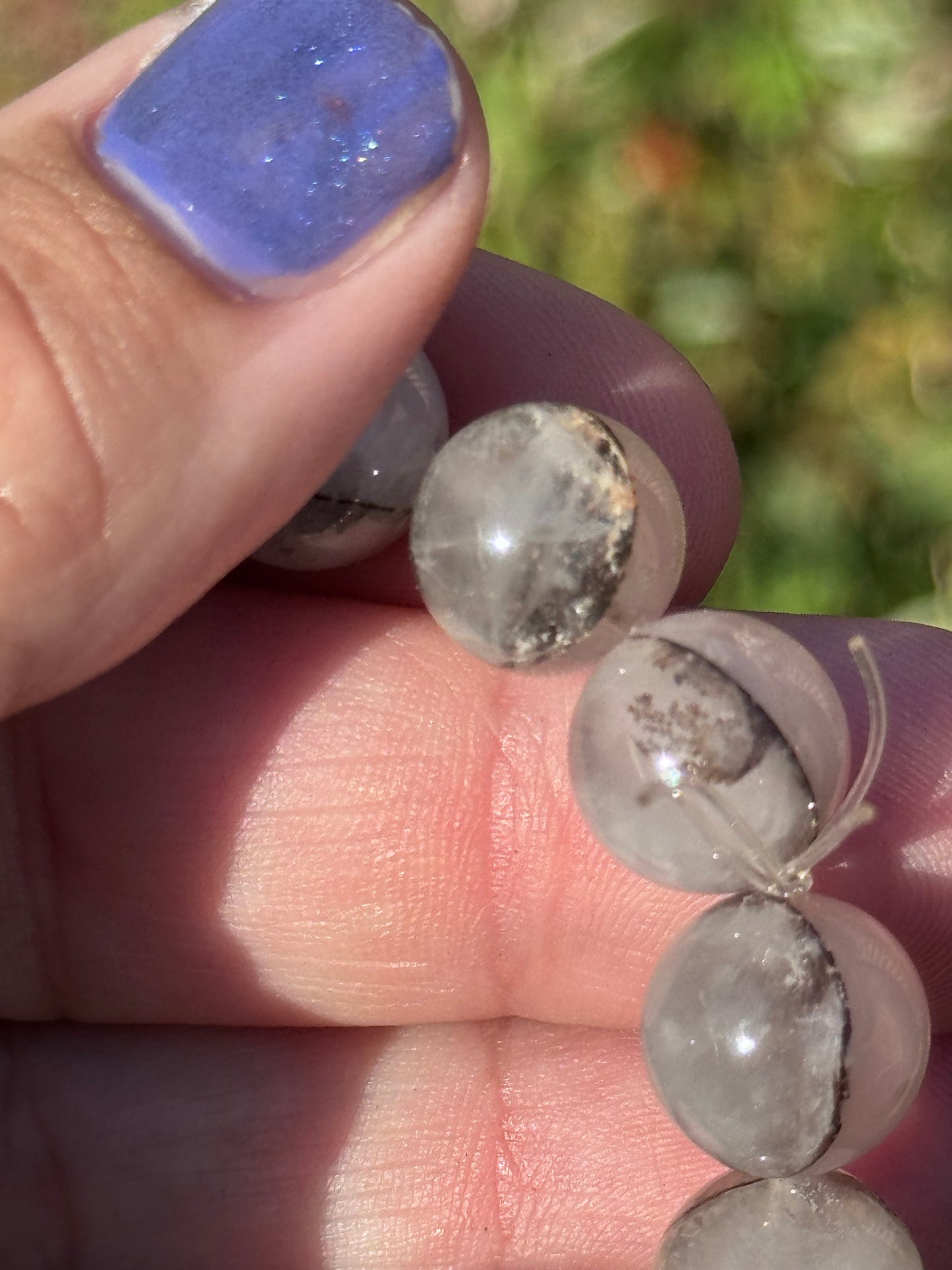 Dendritic in quartz bracelet
