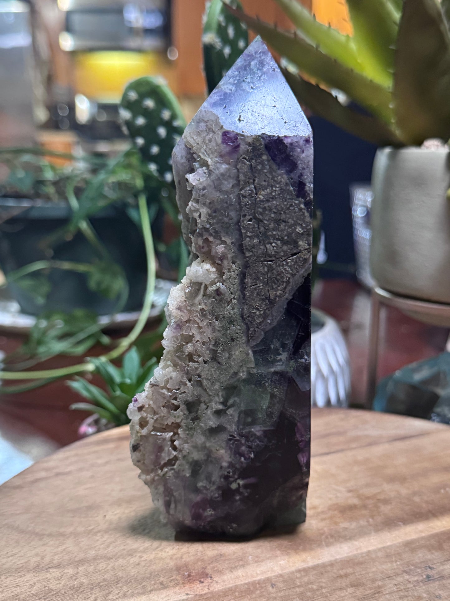 Fluorite statement tower