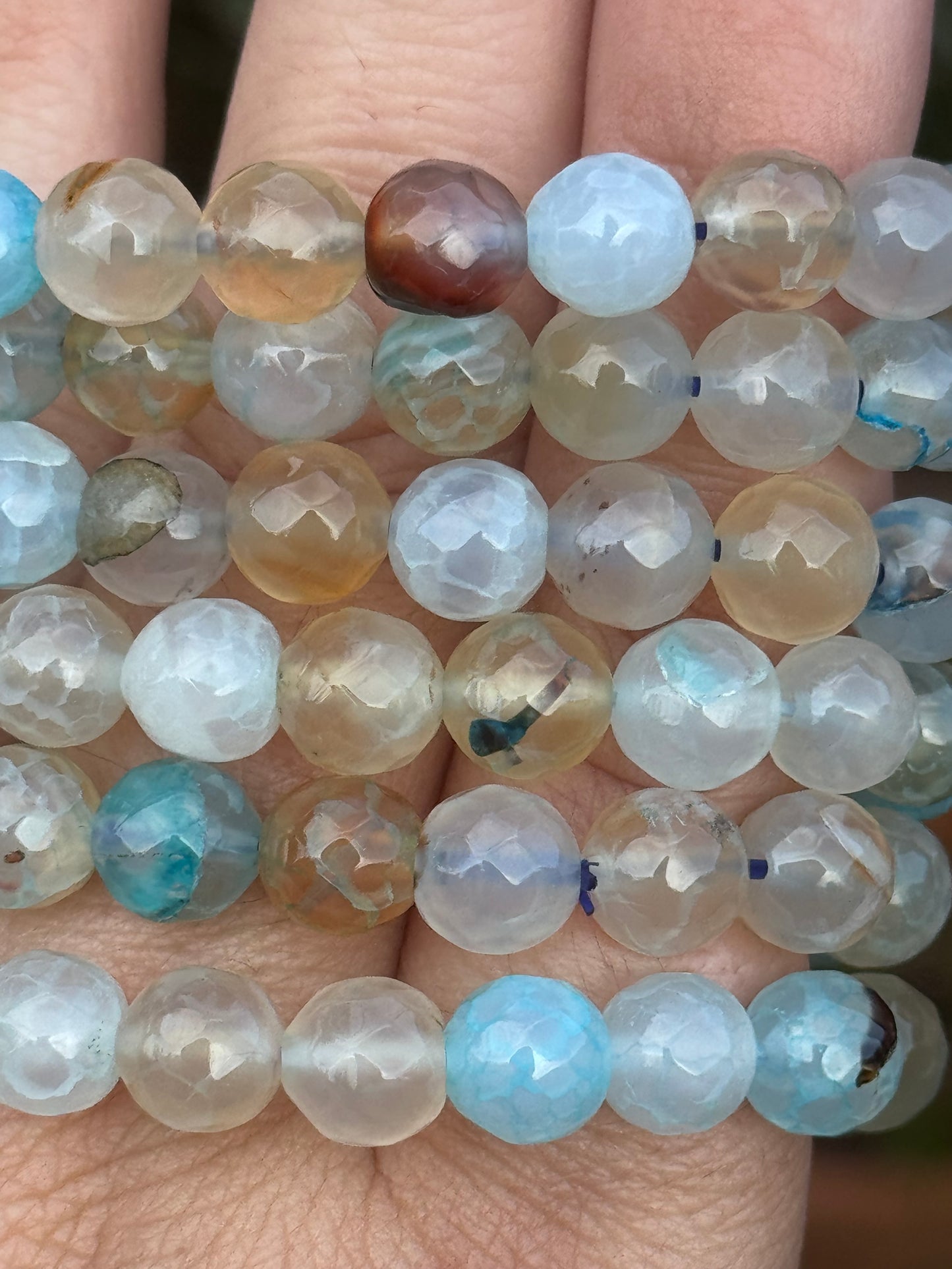 Blue agate bracelet