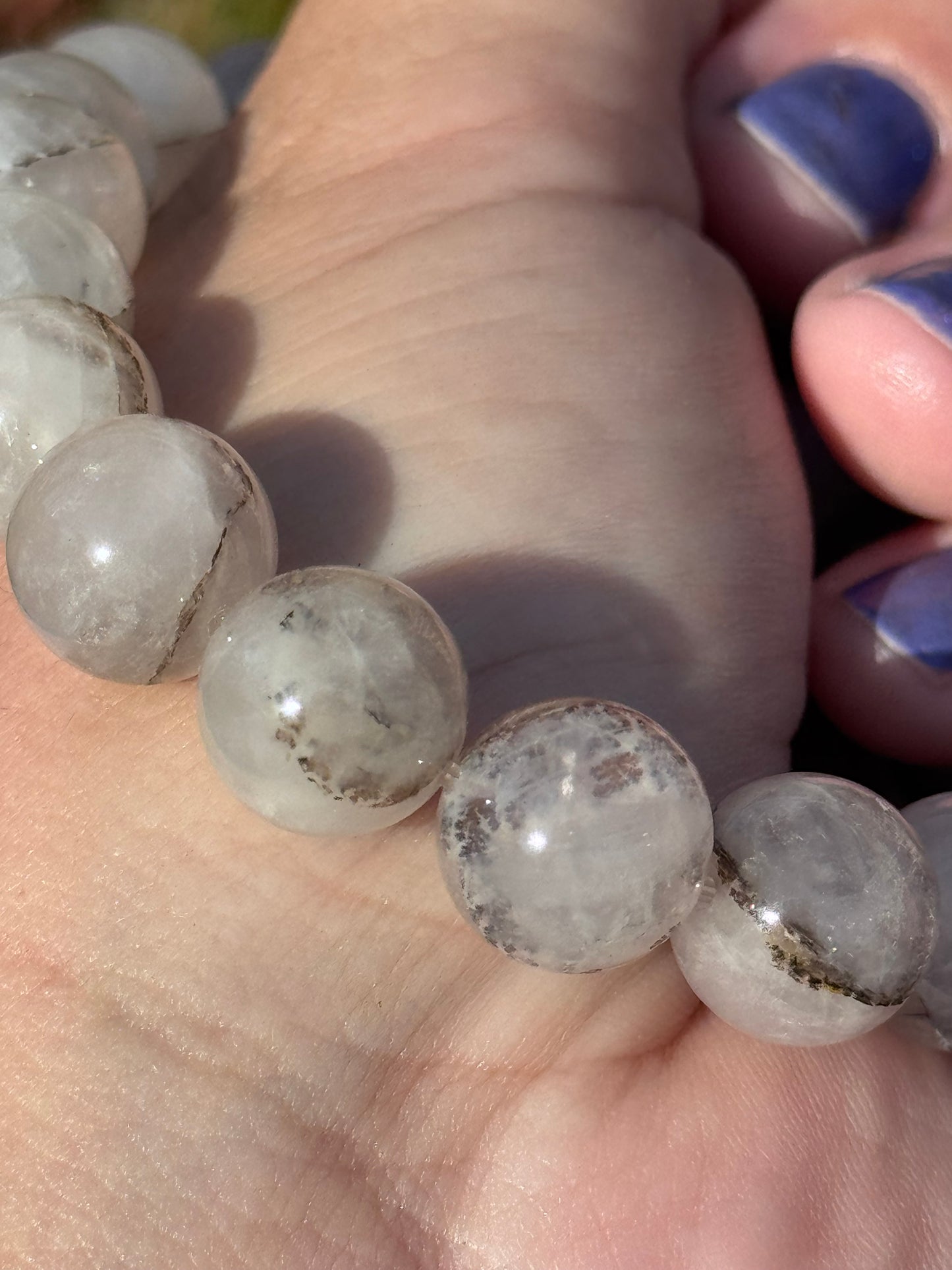 Dendritic in quartz bracelet