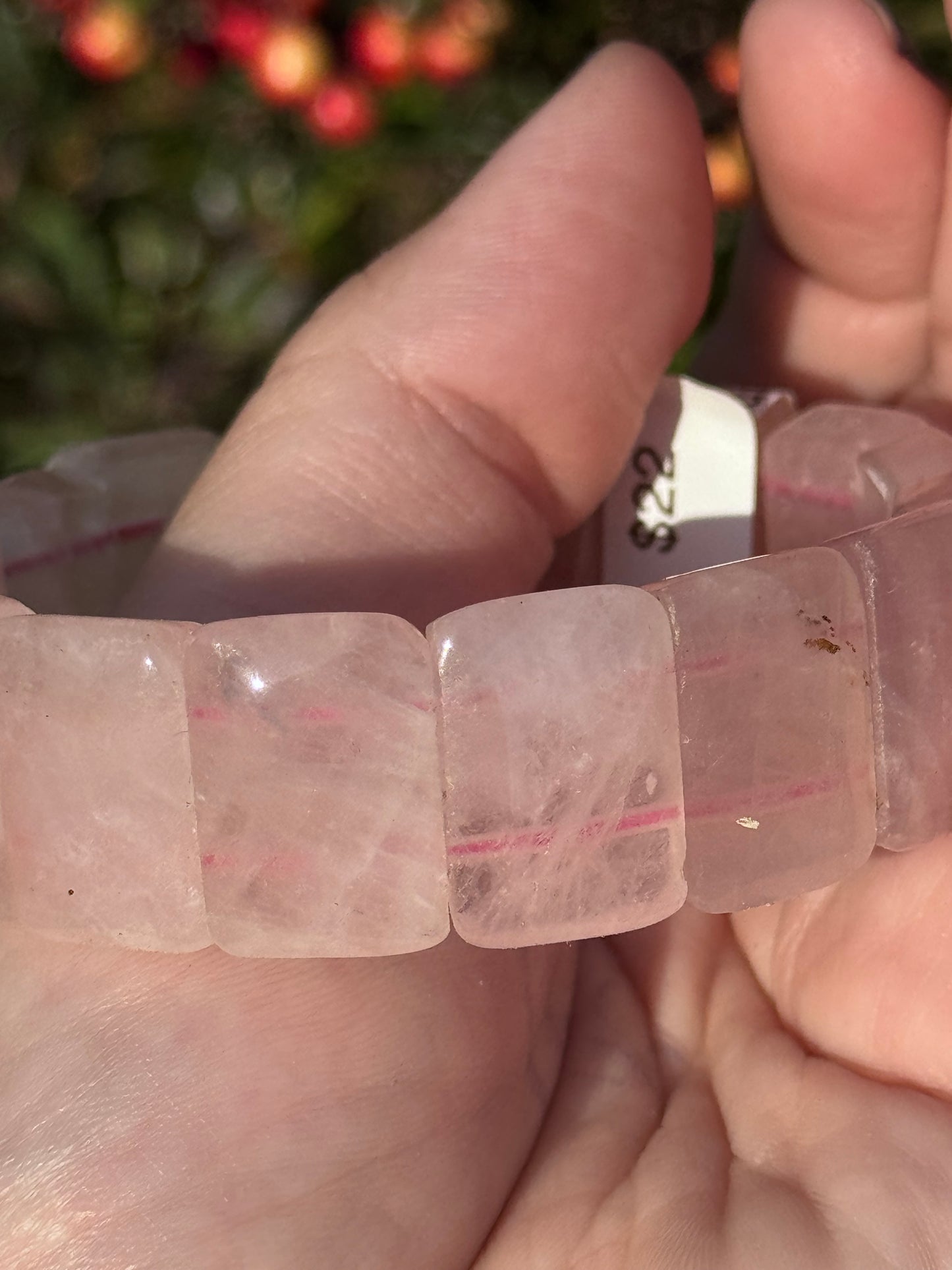 Rose quartz soft bangle