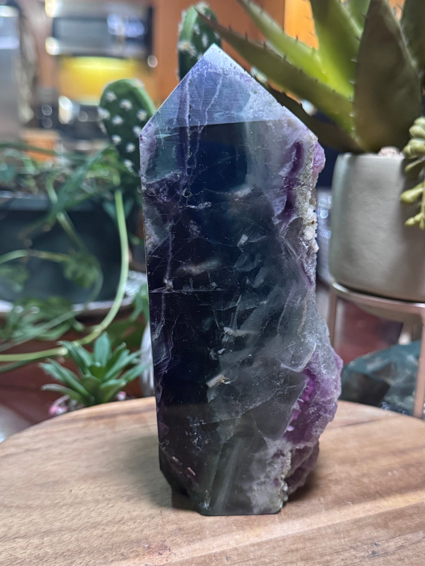 Fluorite statement tower