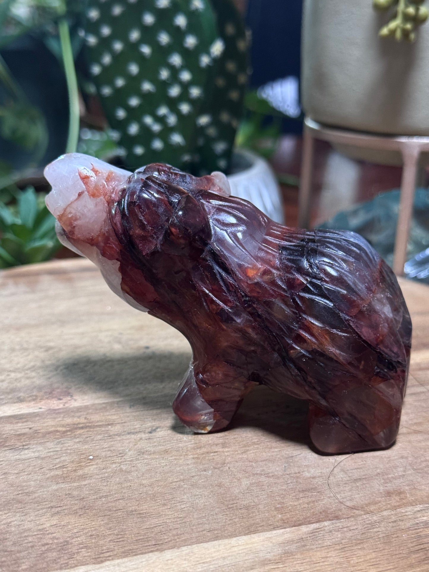 Fire quartz bear
