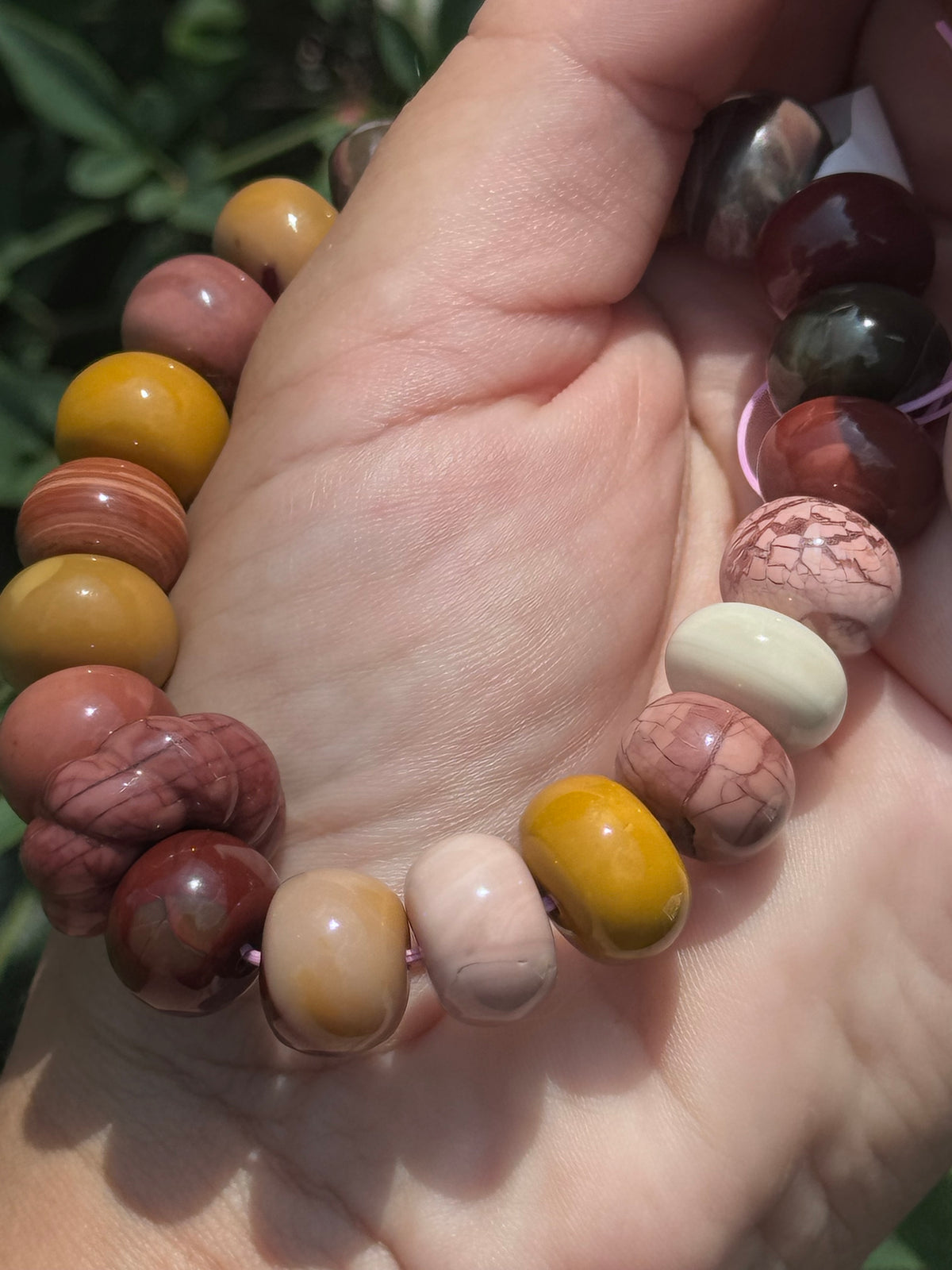 Alashan agate bracelet