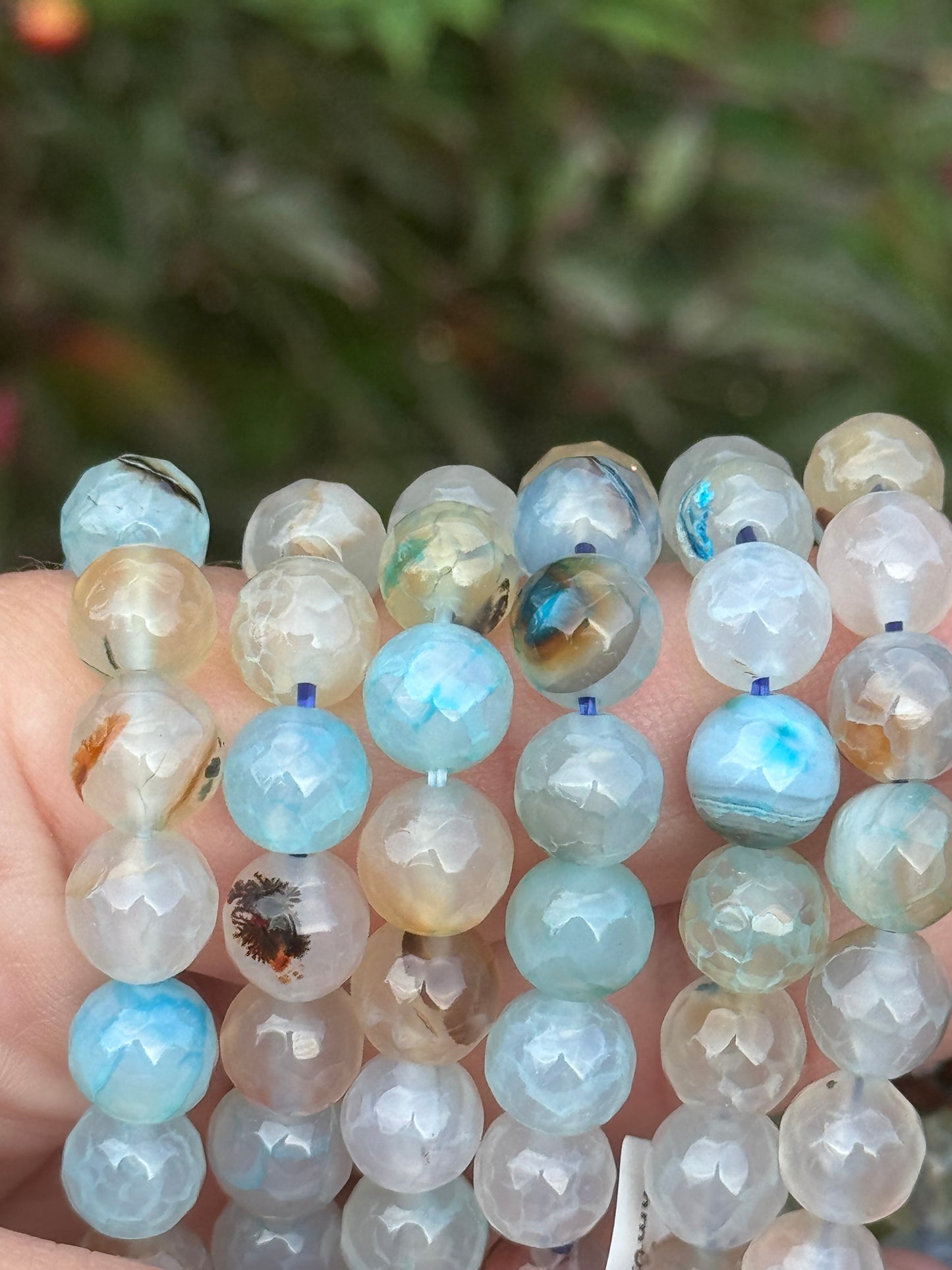 Blue agate bracelet