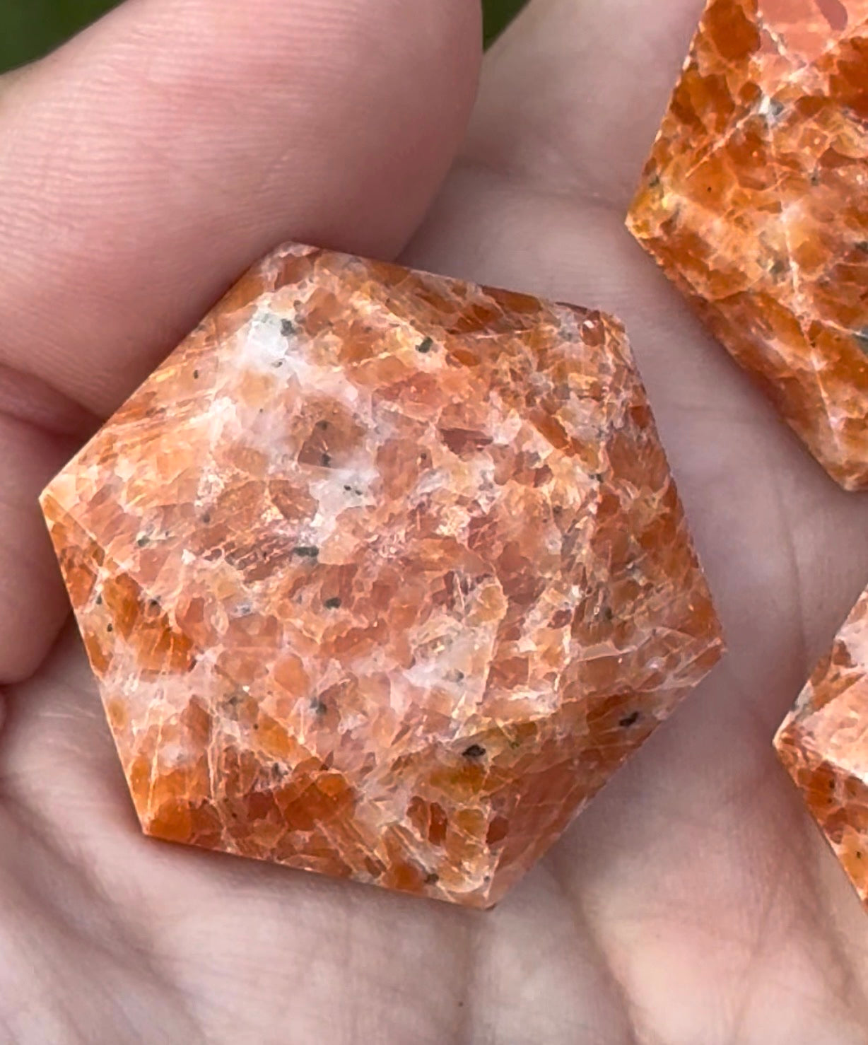 Mini hexagon sunstone