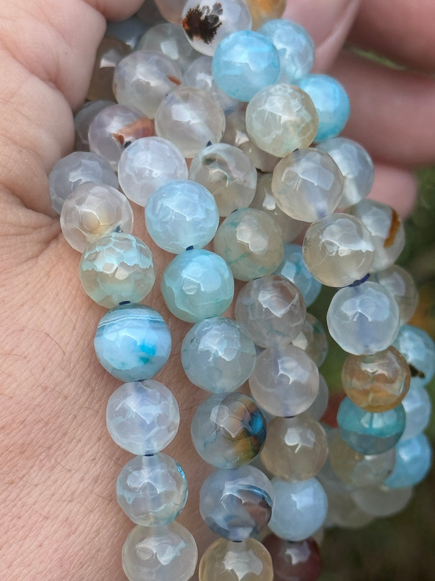 Blue agate bracelet