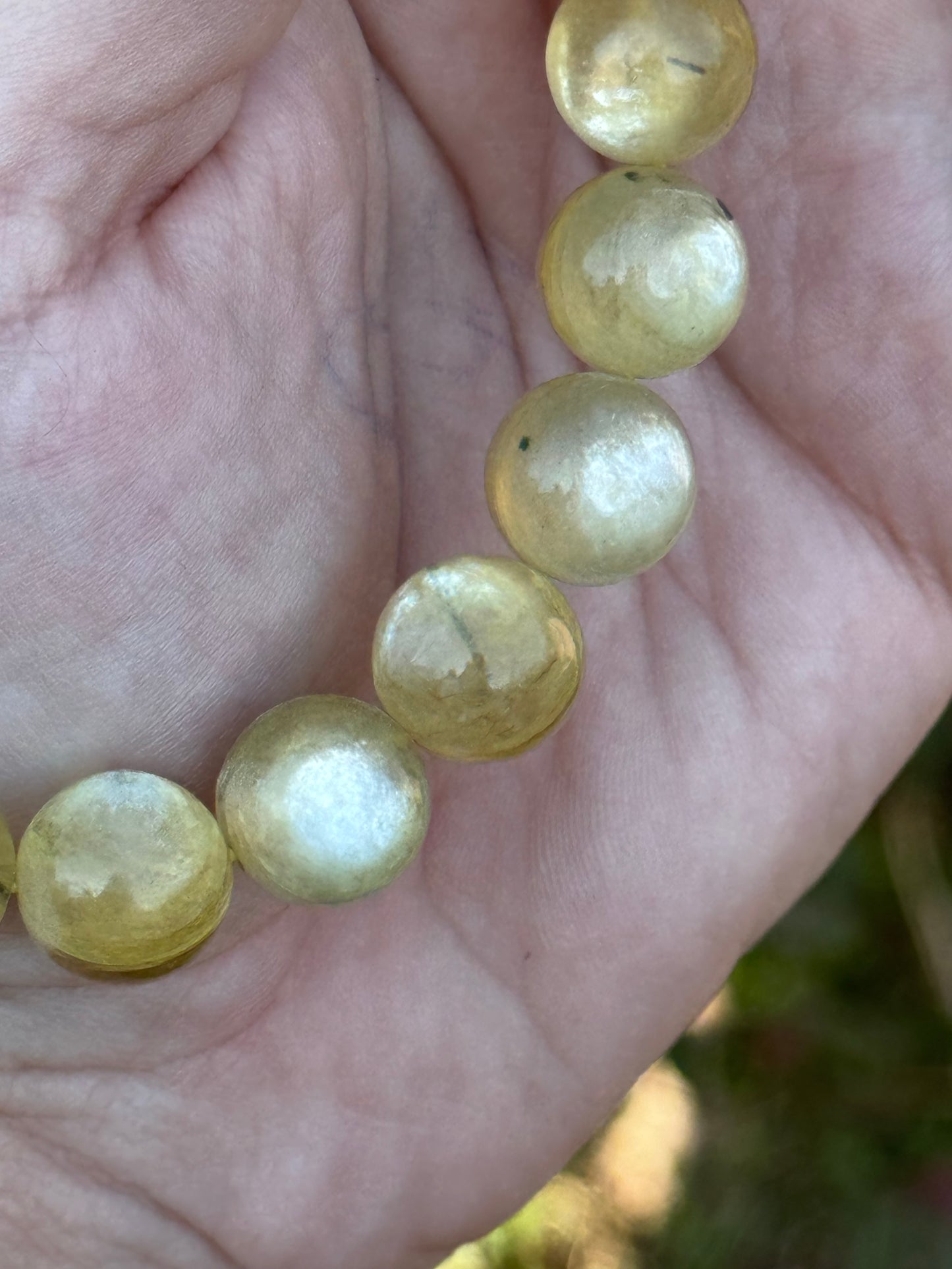Golden mica bracelet