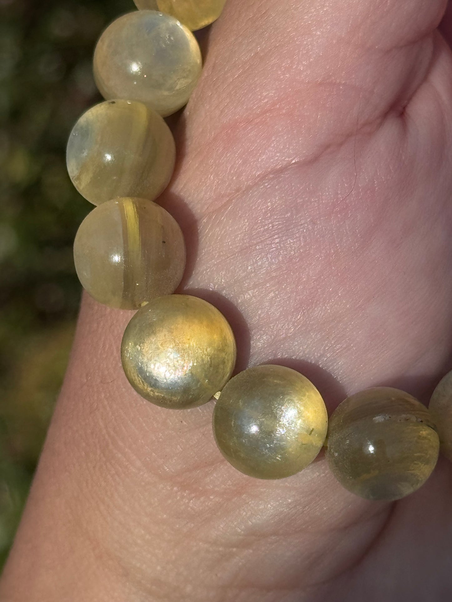 Golden mica bracelet