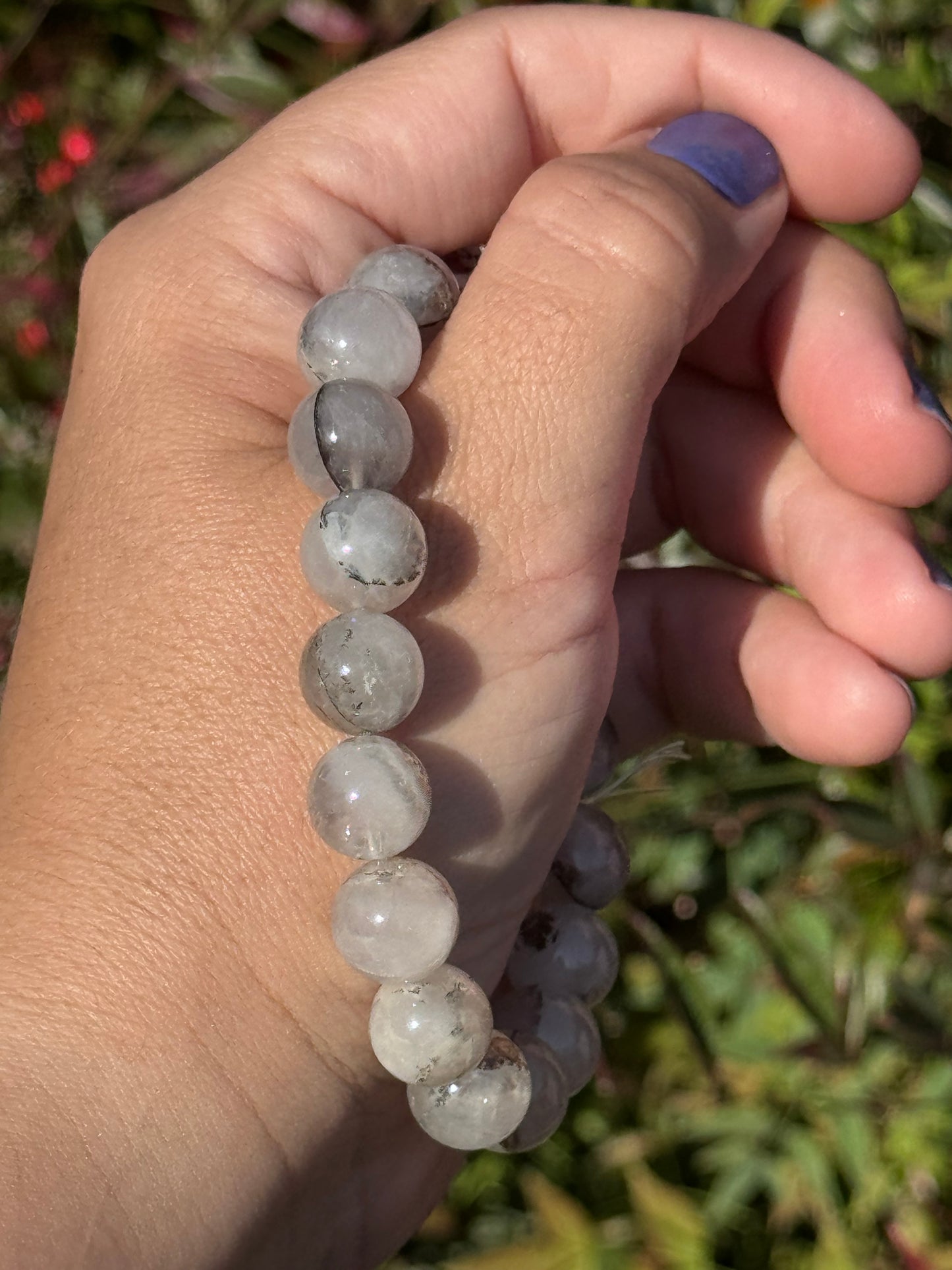 Dendritic in quartz bracelet