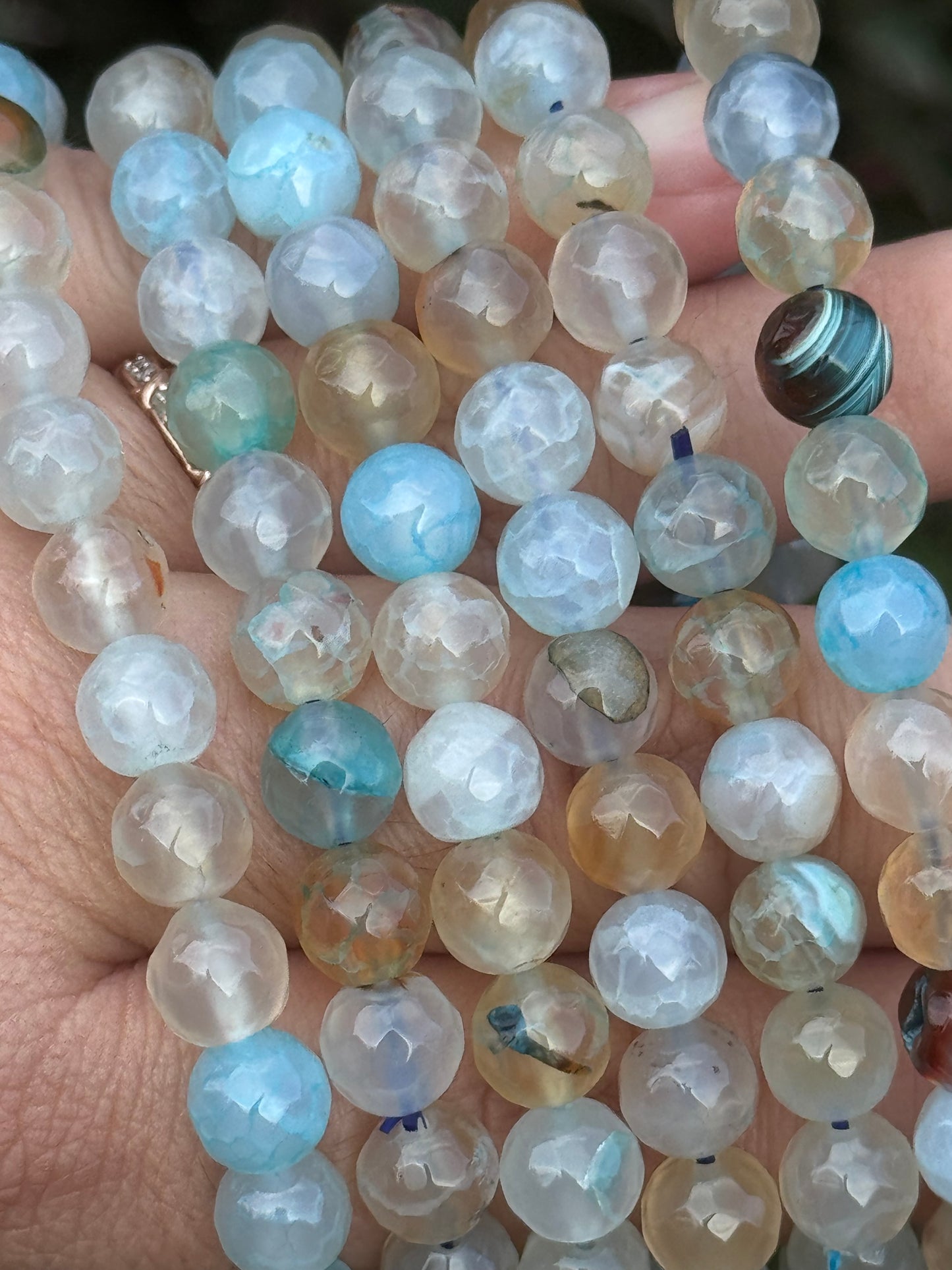 Blue agate bracelet