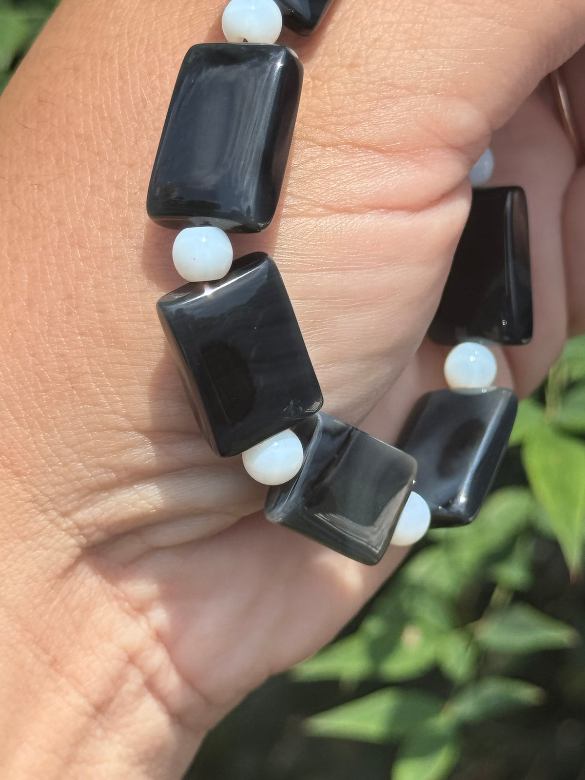 Black agate bracelet
