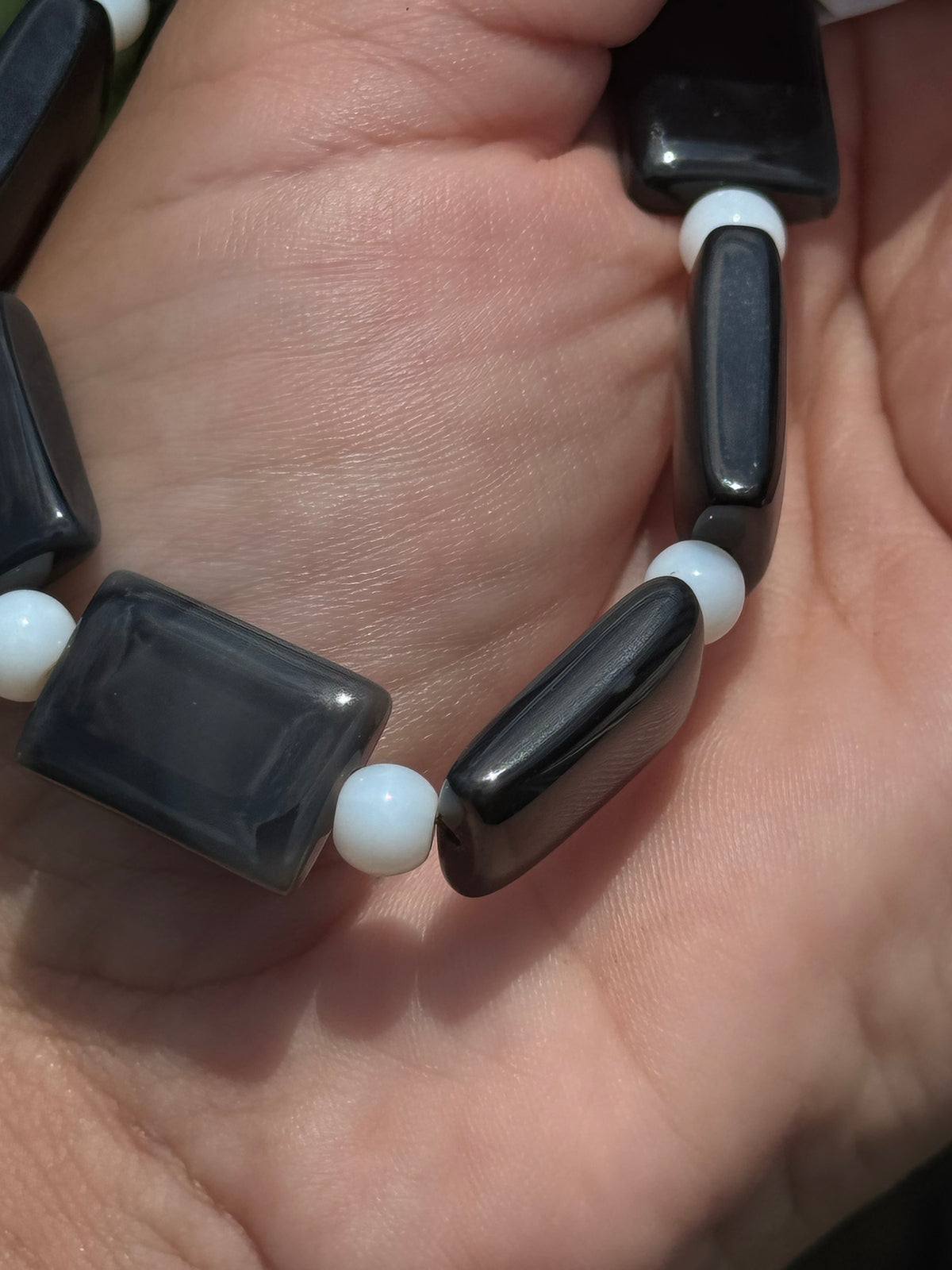 Black agate bracelet