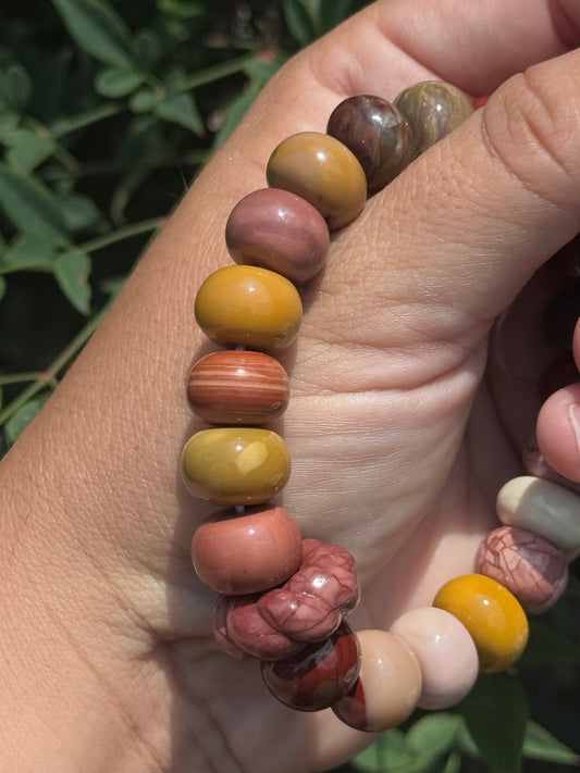 Alashan agate bracelet