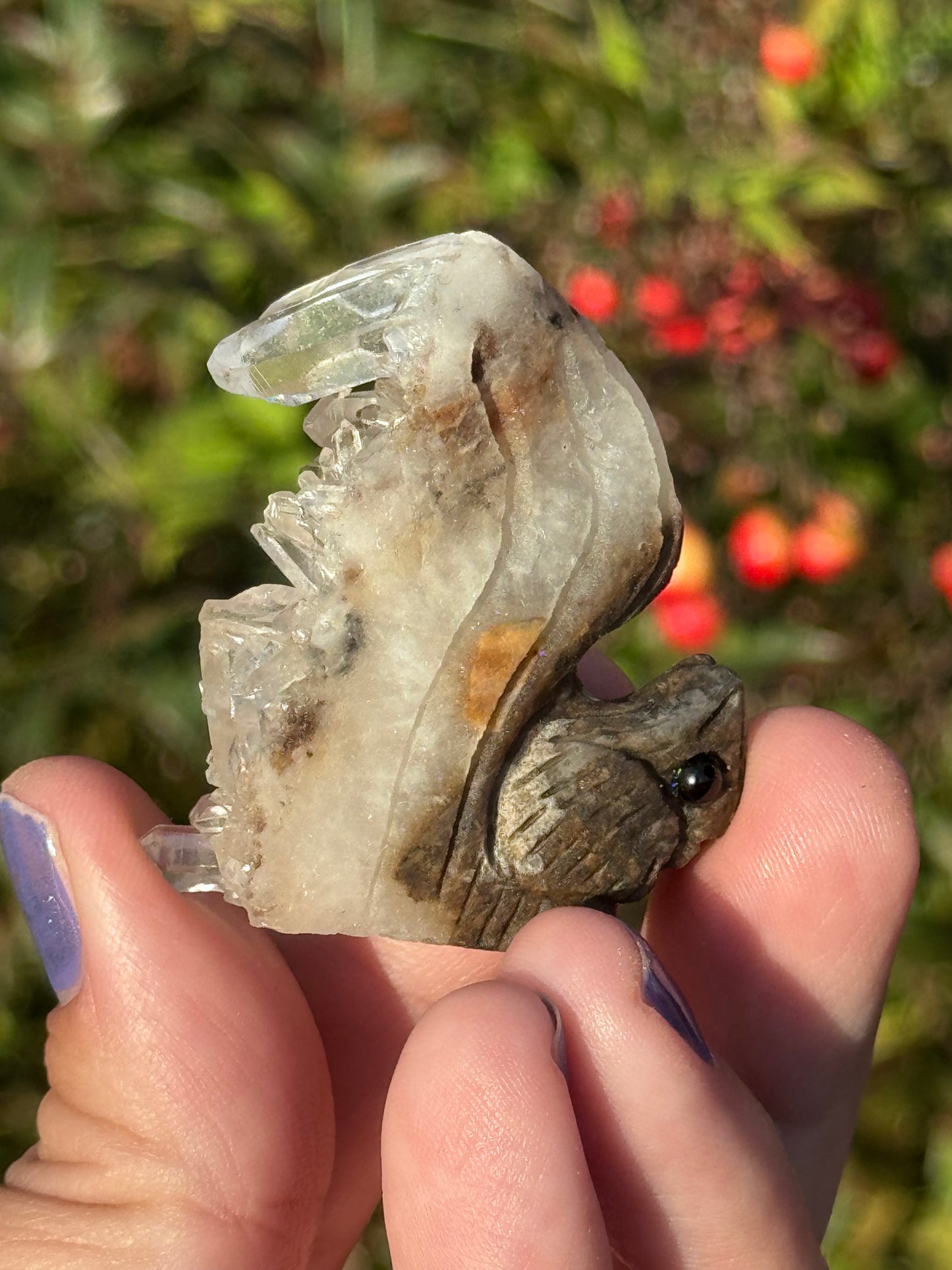 Quartz cluster squirrel ￼