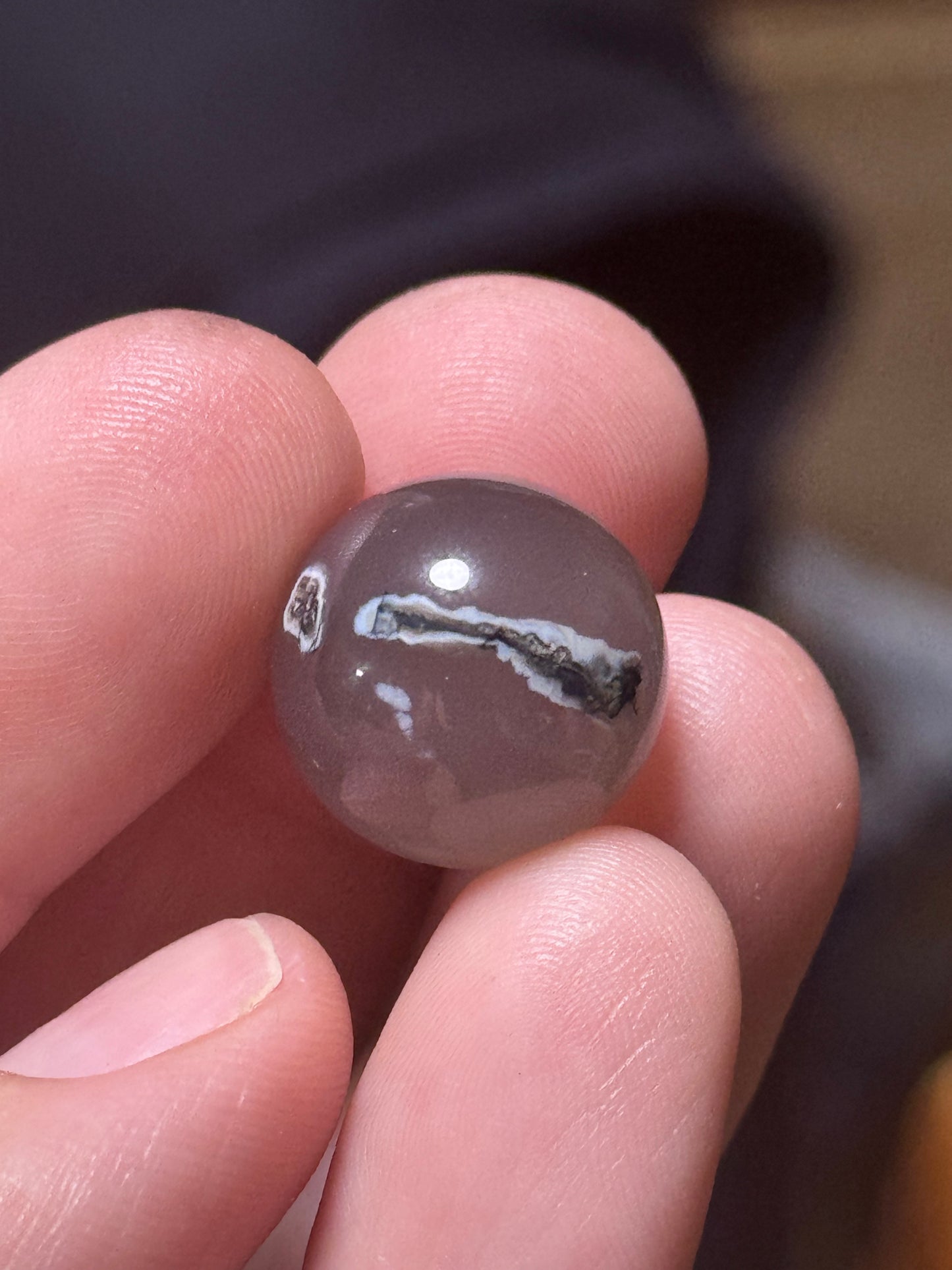 Mini Volcano agate sphere