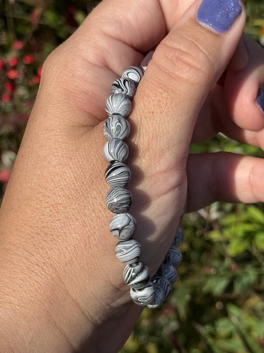Dipped hematite bracelet