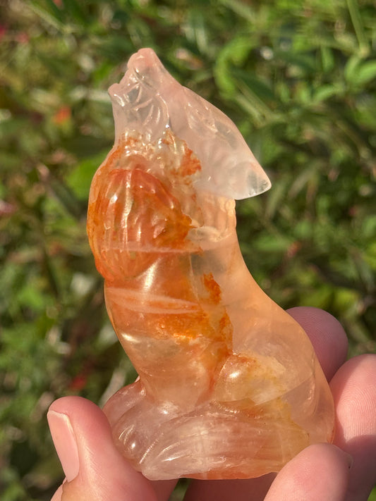 Fire Quartz Wolf