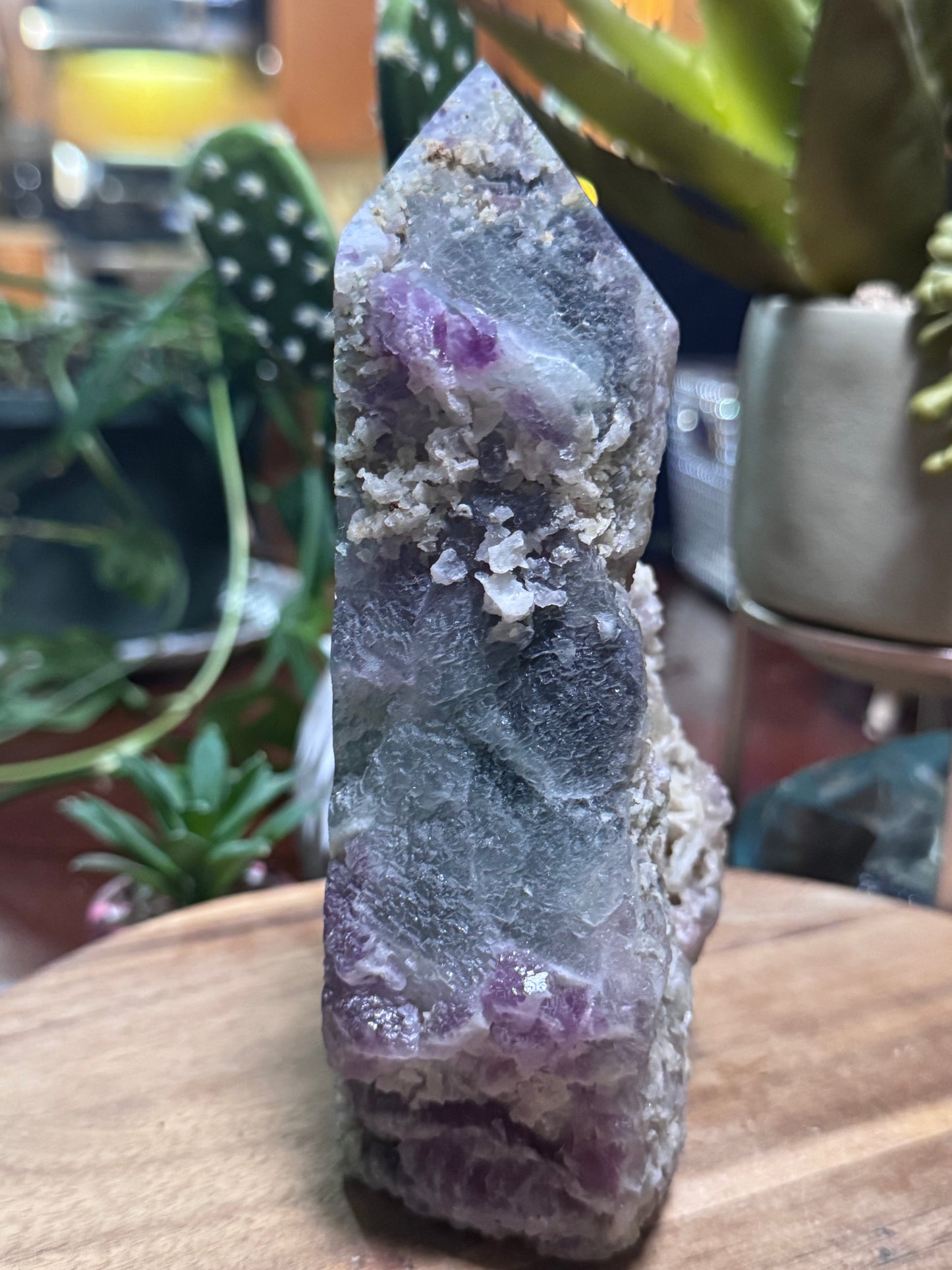 Fluorite statement tower