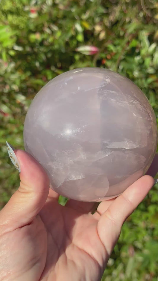 Lavender Rose statement sphere