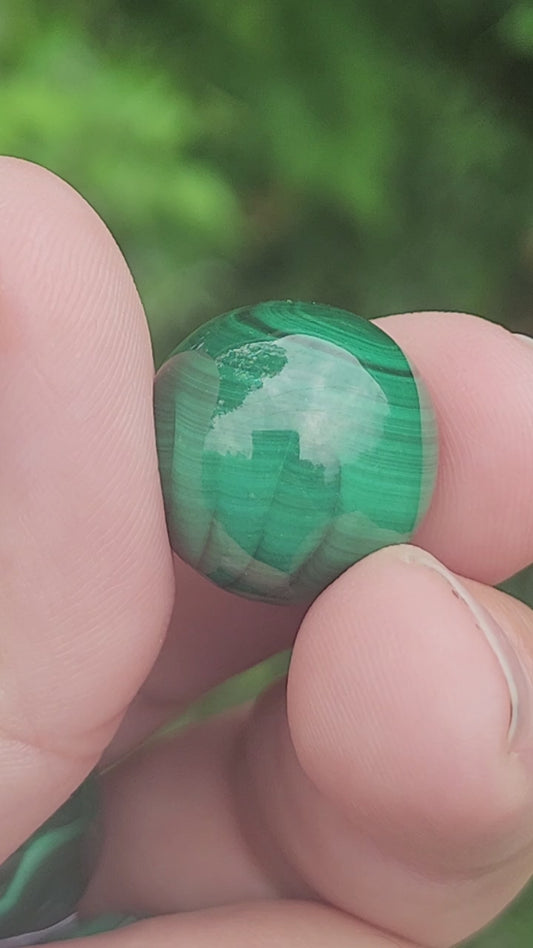 Mini malachite sphere