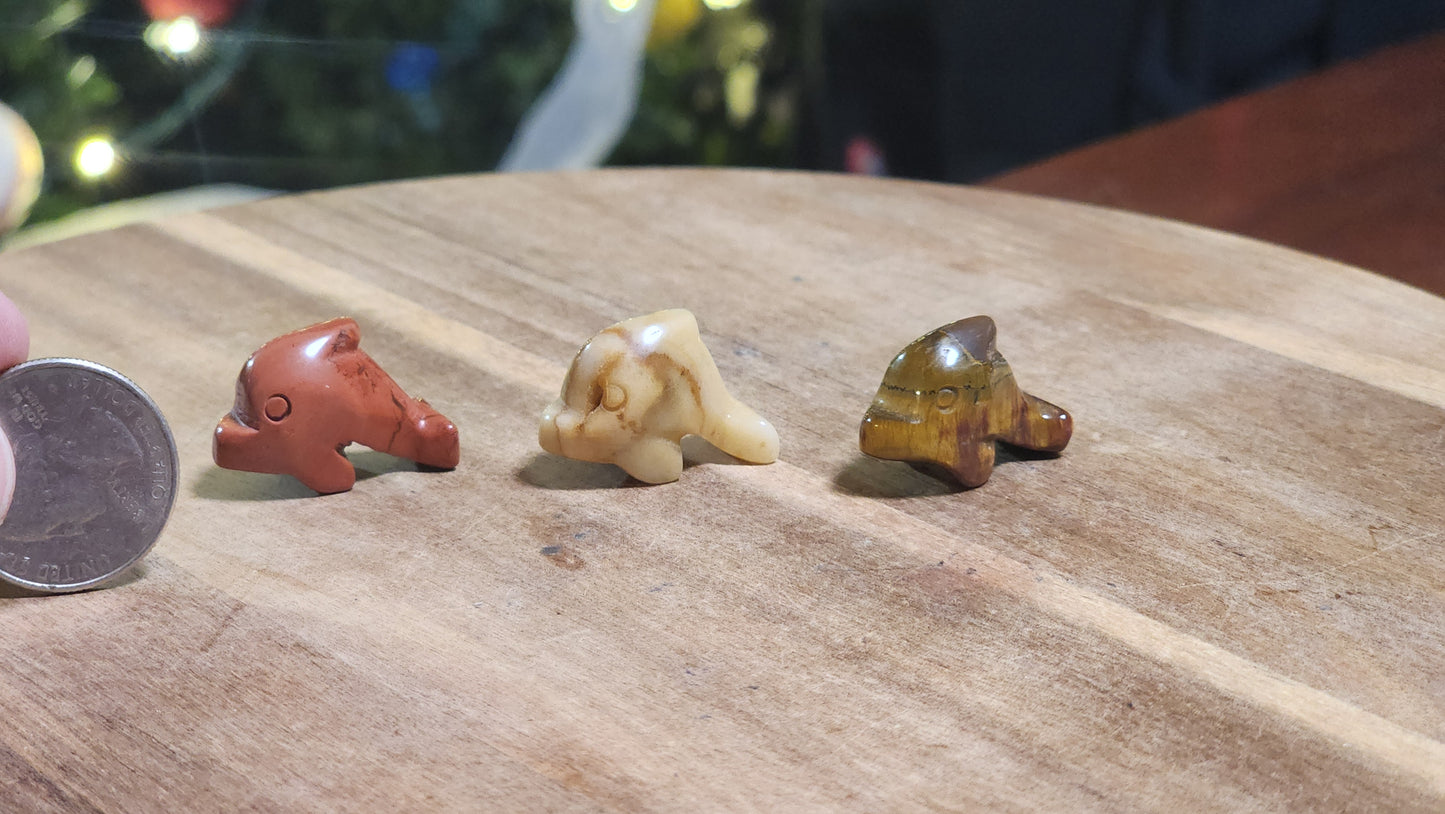 Mini dolphin carving