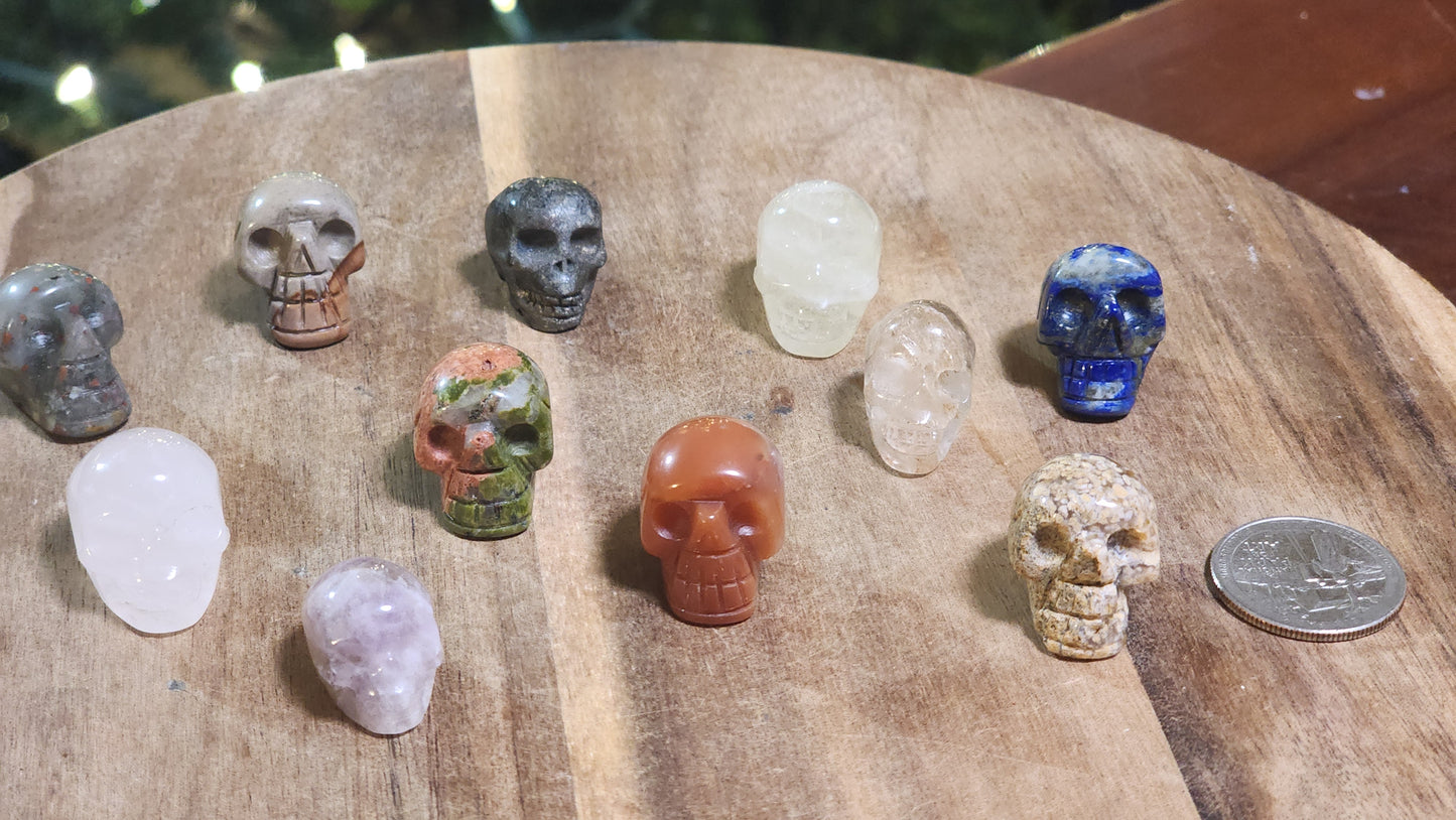 Mini skull carving