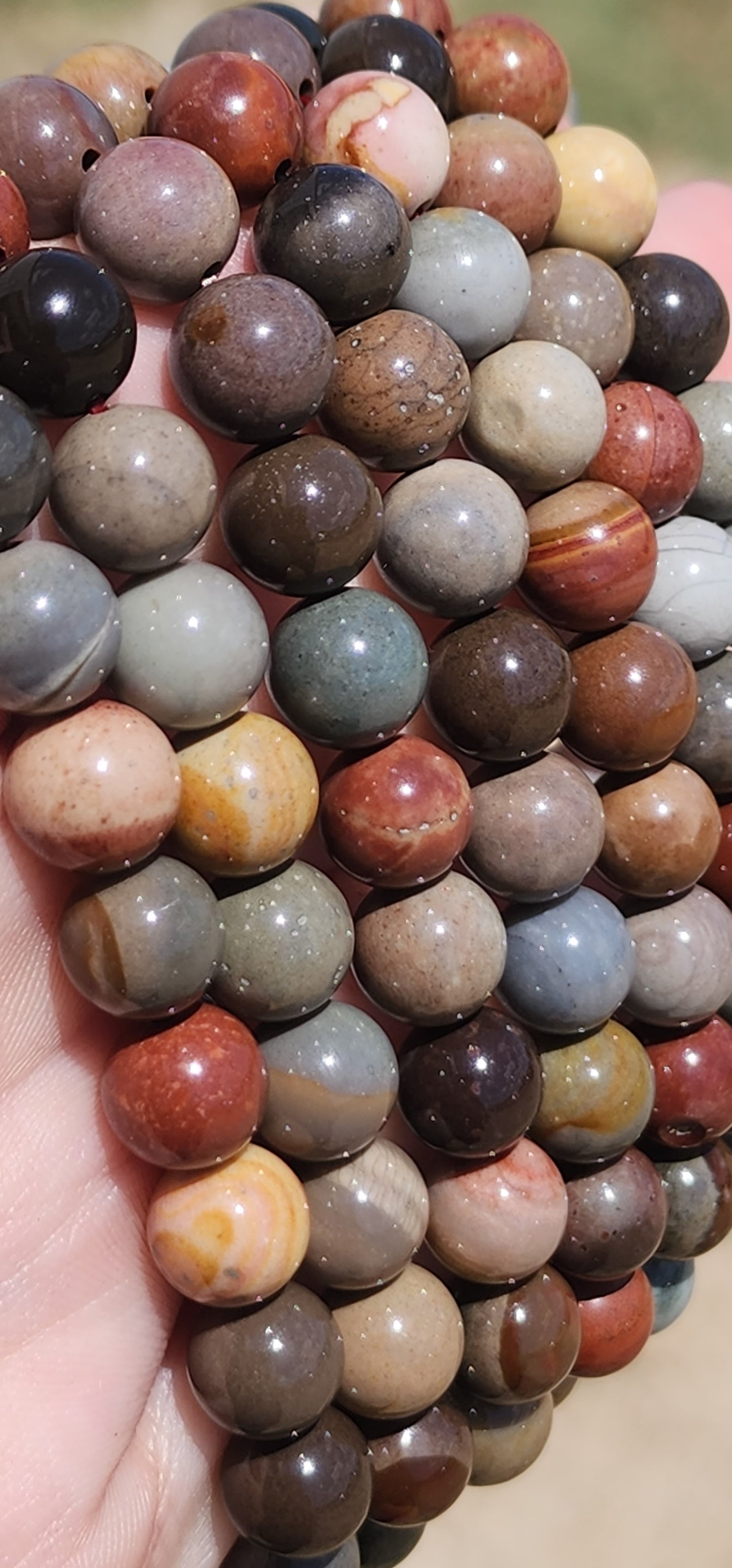 Polychrome jasper bracelet