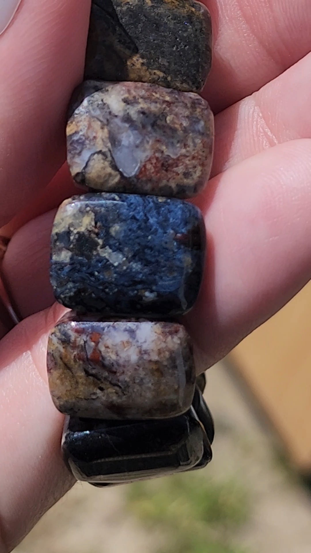 Pietersite soft bangle