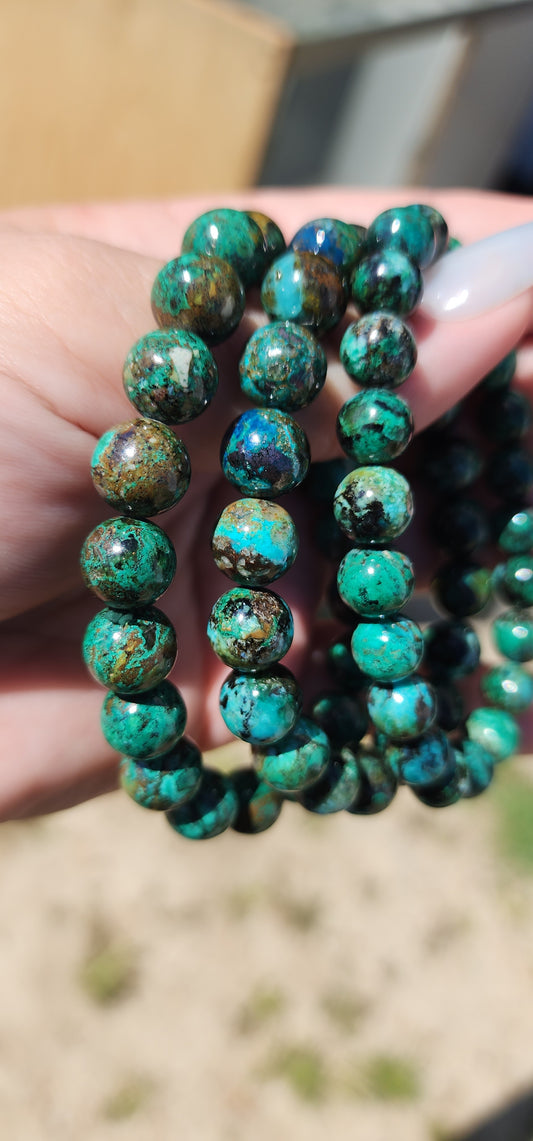 Chrysocolla bracelet