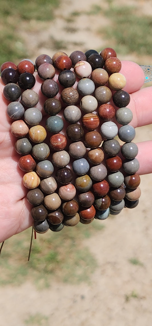 Polychrome jasper bracelet
